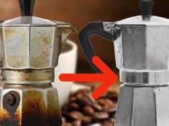 Moka plein d'incrustations